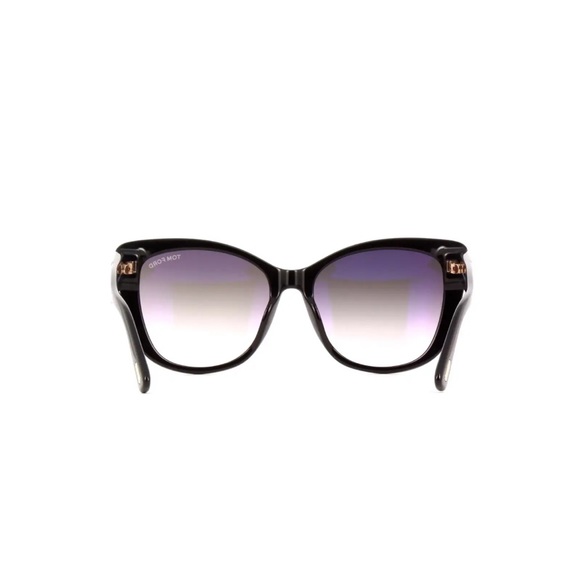 TOM FORD NORA BLACK/SMOKE GRADIENT CAT EYE SUNGLASSES TF937 - Picture 6 of 6